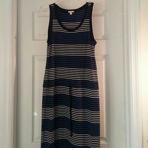 Gap striped maxi dress